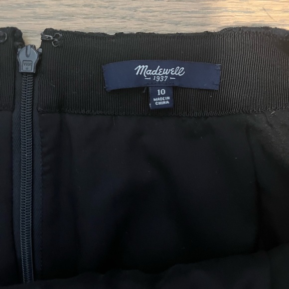 NWOT Madewell lace black mini skirt size 10 - Picture 5 of 10